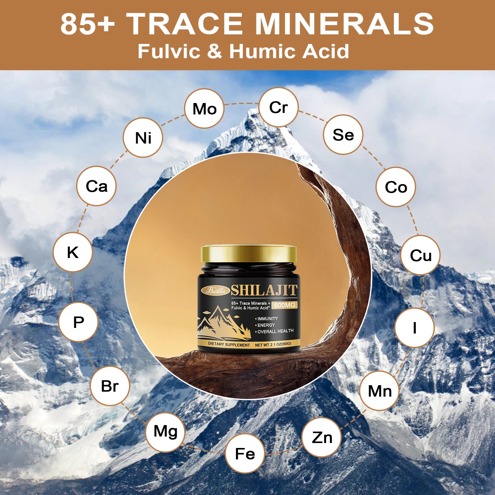 Résine Shilajit Pure des Himalayas 100% Bio – Énergie, Beauté & Équilibre Hormonal | 85+ Minéraux & Acide Fulvique - Moumiyo™