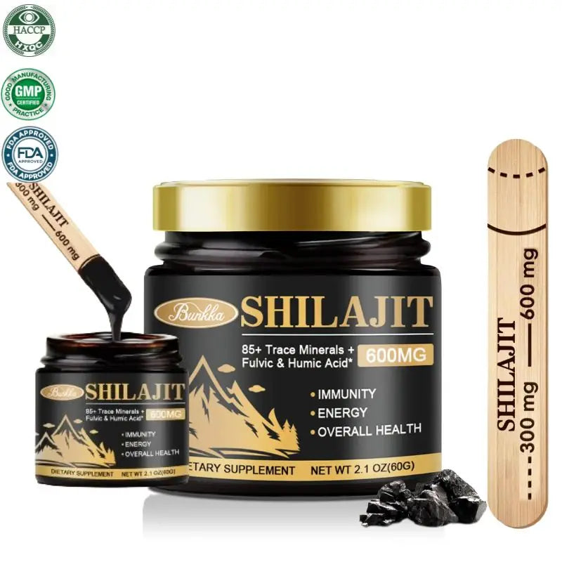 Résine Shilajit Pure des Himalayas 100% Bio – Énergie, Beauté & Équilibre Hormonal | 85+ Minéraux & Acide Fulvique - Moumiyo™